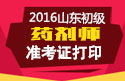 2023年山东药剂师职称考试准考证打印