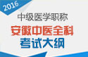 2023年安徽中医全科主治医师职称考试大纲