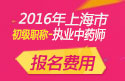 2023年上海执业中药师职称考试报名费用