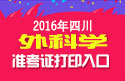 2023年四川外科主治医师考试准考证打印