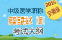 2023年安徽病案信息技术（师）职称考试大纲