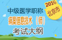 2023年北京病案信息技术（师）职称考试大纲