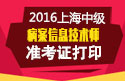 2023年上海病案信息技术（师）职称考试准考证打印