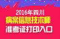 2023年四川病案信息技术（师）职称考试准考证打印