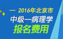 2023年北京病理学主治医师考试报名费用