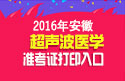 2023年安徽超声波医学主治医师职称考试准考证打印