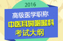 2023年安徽中医耳鼻咽喉科高级职称考试大纲